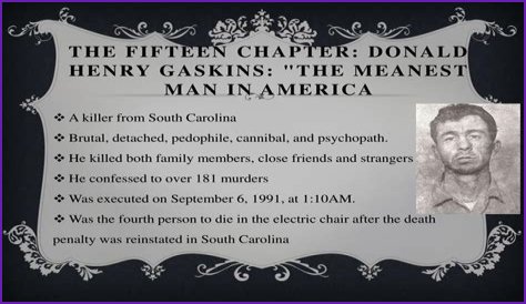 Donald Henry Gaskins (Criminal) - Age, Birthday, Bio, Facts, Family, Net Worth, Height & More